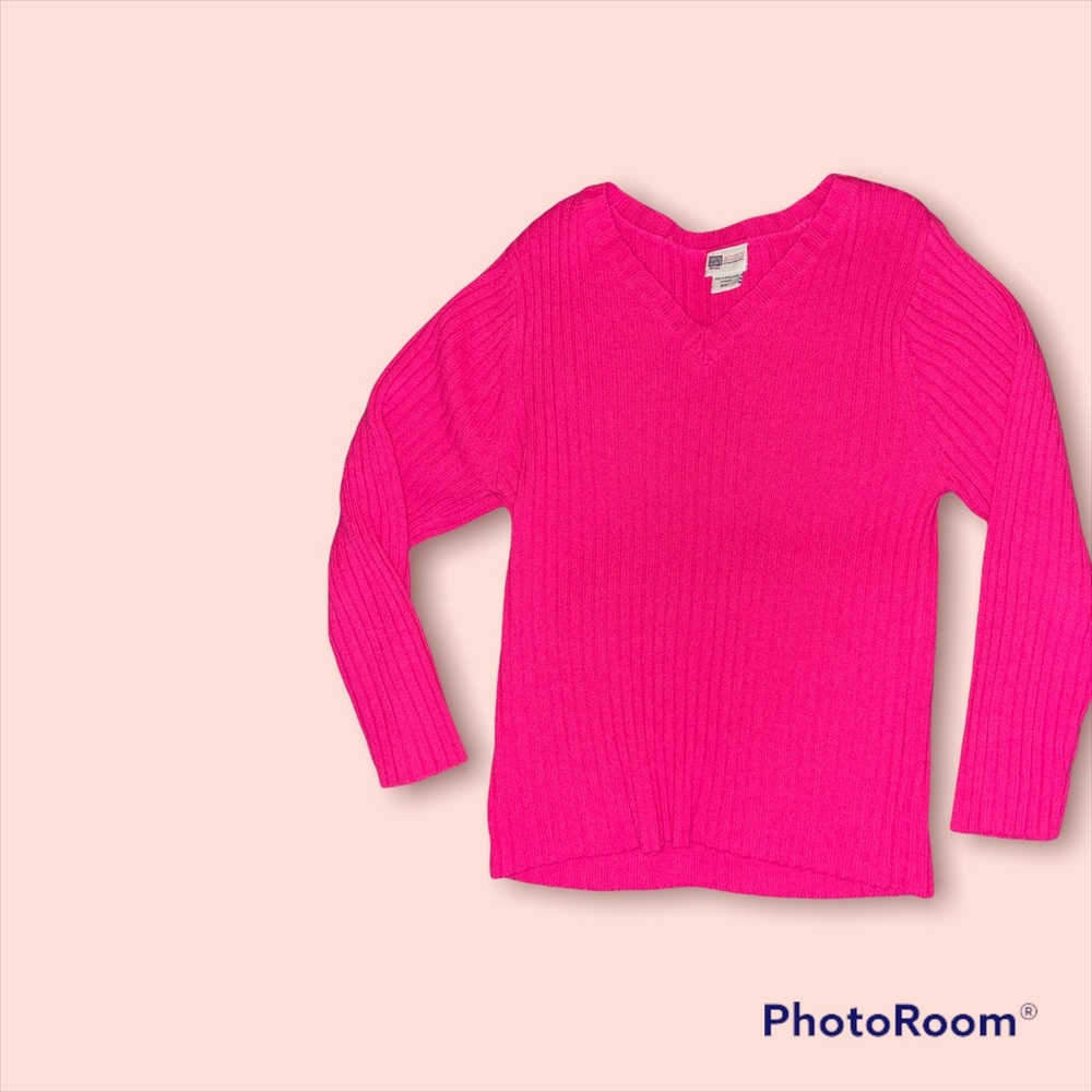 Pink knit sweater